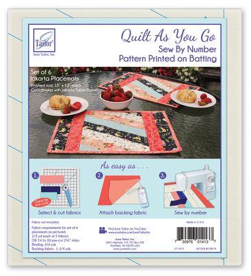 QUILT AS YOU GO JAKARTA PLACEMATS - Quilter's Corner SD