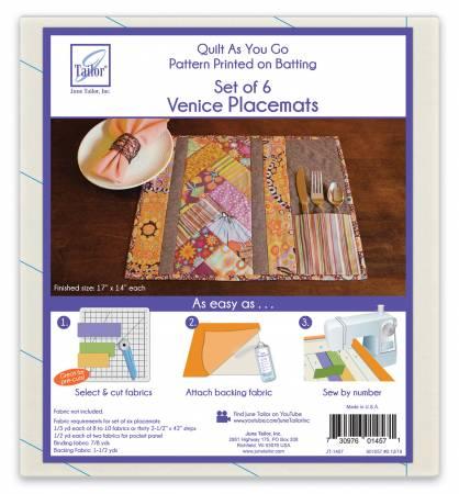 QUILT AS YOU GO VENICE PLACEMATS - Quilter's Corner SD